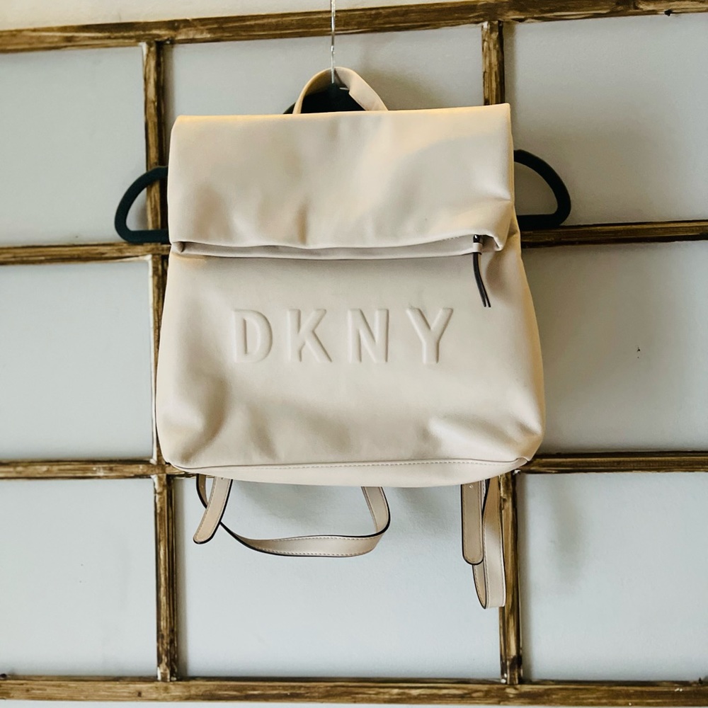 DKNY Neutral Backpack | Like-New